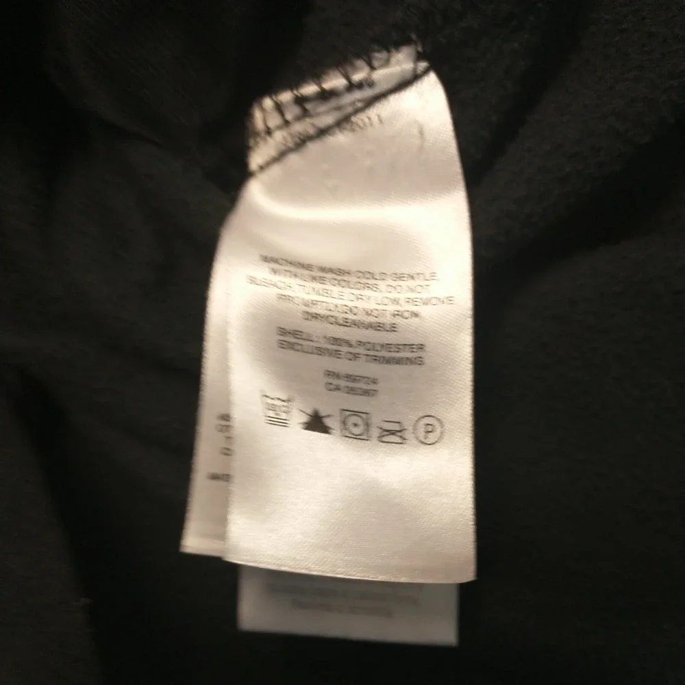 Columbia Mens Full Zip Fleece Jacket Black Mock Neck Large Zippered Pockets